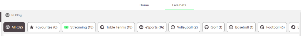 10bet Casino Live bets